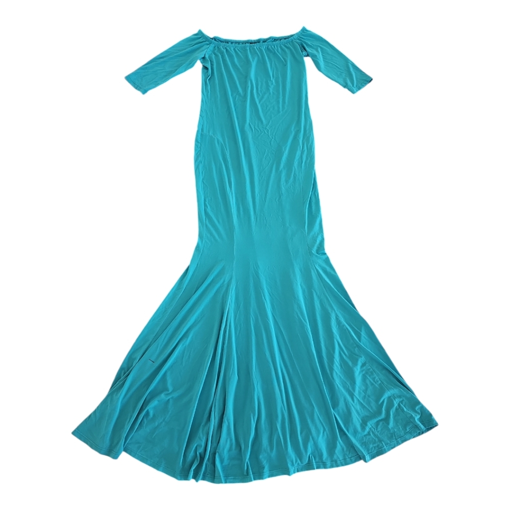 Ducci Teal Off-Shoulder Maxi Dress – Size XL - Picture 2 of 7